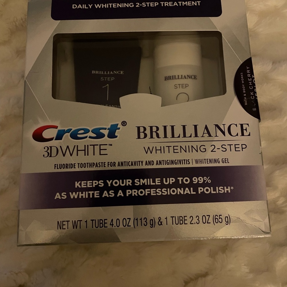 Crest 3D White Brilliance Whitening 2 step, NEW